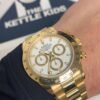 ROLEX DAYTONA AAA FULL GOLD WHITE DIAL  PREMIUM  QUALITY WATCH