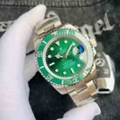 ROLEX SUBMERINE AAA SILVER  GREEN DIAL PREMIUM QUALITY WATCH