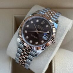 ROLEX DATEJUST ROSE GOLD DIAMOND AAA PREMIUM QUALITY WATCH
