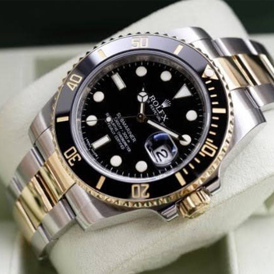 ROLEX SUBMERINE  AAA DUALTONE BLACK DIAL PREMIUM QUALITY WATCH